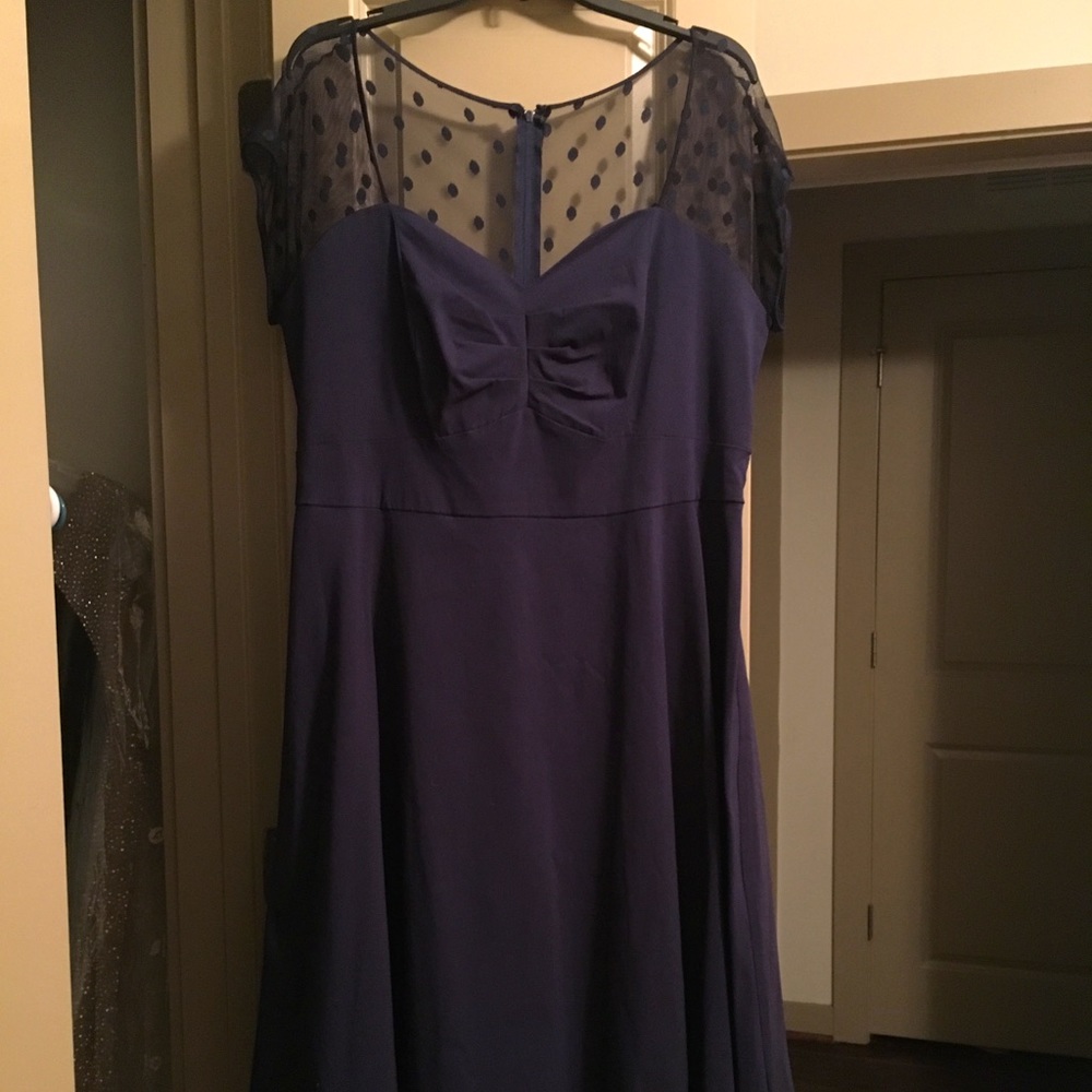 Navy blue Aline dress